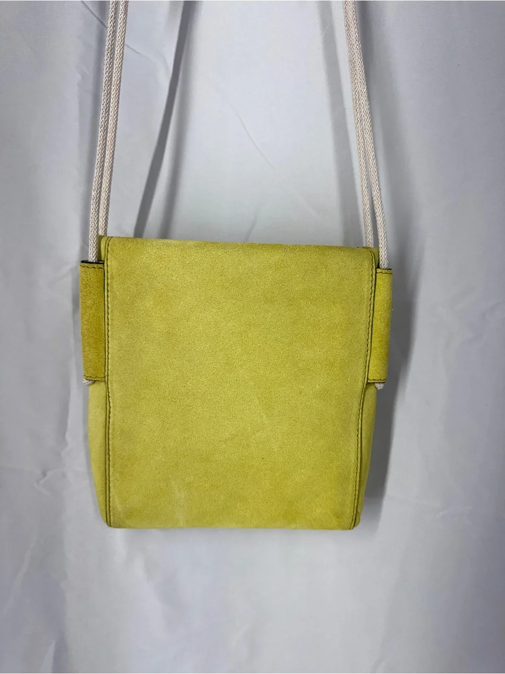 rag & bone Green Suede Rope-Strap Crossbody